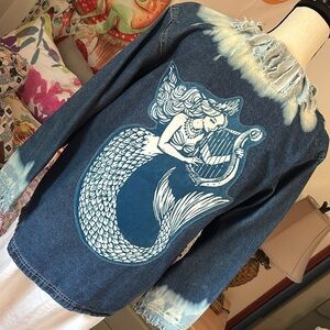 Upcycled denim jacket